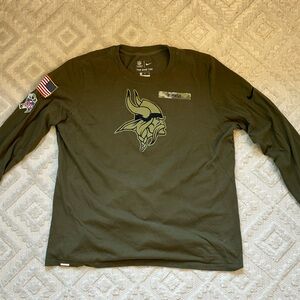Vikings Army Green Longsleeve